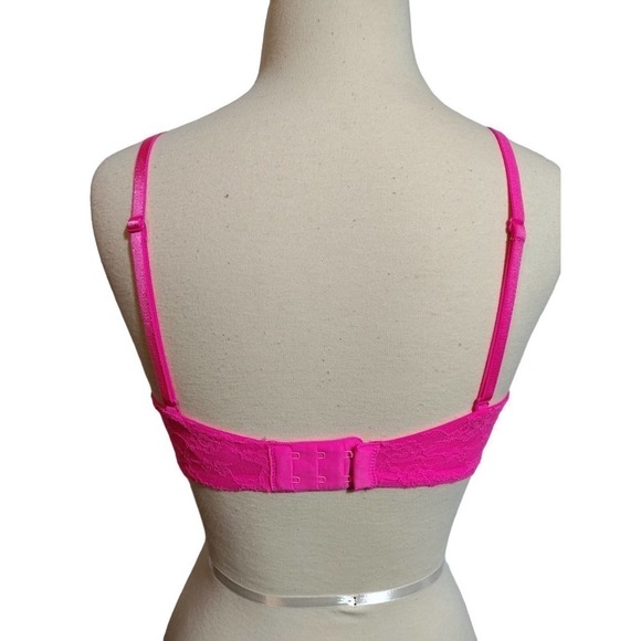Victoria's Secret hot pink bra 34C Multi-Way 100% Nylon Wire and padded - Picture 3 of 7